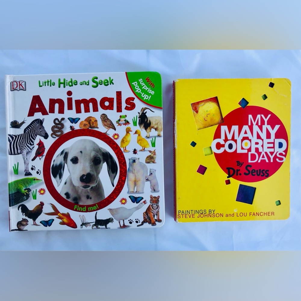My Many Colored Days Dr Seuss | Hide & Seek Animal Book Set Reading Time w/ Tods